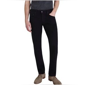 AG Adriano Goldschmied Matchbox Slim Straight Black Jeans Men's 36x26 Pants